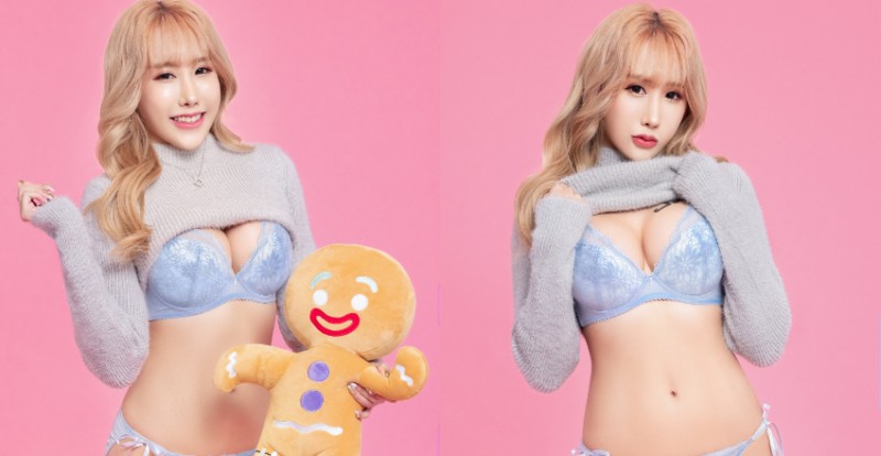 迷人妖精「陳潔兒 Yui」拍攝JKF聖誕電子賀卡　展現芭比般的完美身材