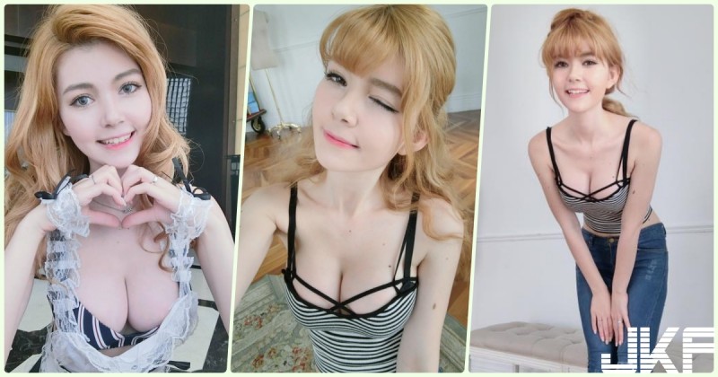 街頭捕捉「金髮火辣正妹」那乳量好凶悍！滿滿的「惹火畫面」真的好養眼啊…