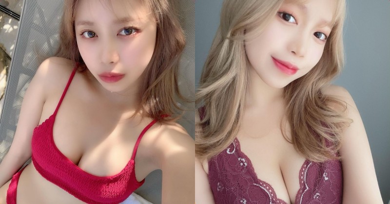 熱愛健身的「性感美胸櫻花妹」，「火紅內衣」畫面超邪惡！