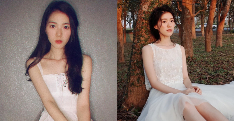甜美系實況主「啾啾Jojo」白嫩美臉吹彈可破，纖瘦美體穿上洋裝更清新脫俗惹人愛！