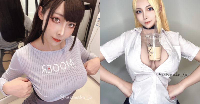 爆乳Coser胸頂手搖飲…　「真‧波霸奶」畫面一出清涼消暑網友嗨翻～